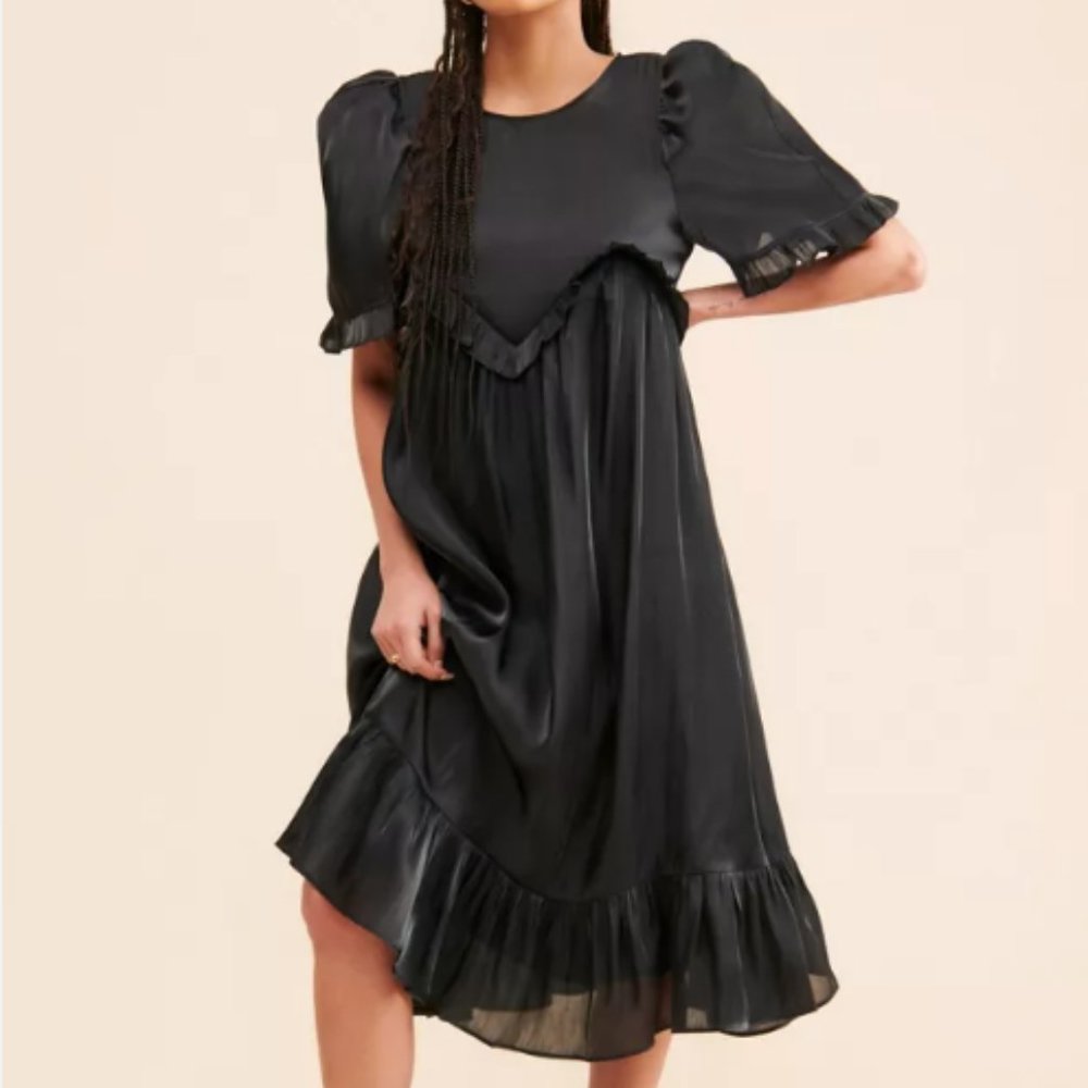 Sister Jane Barre Ruffle Midi Dress